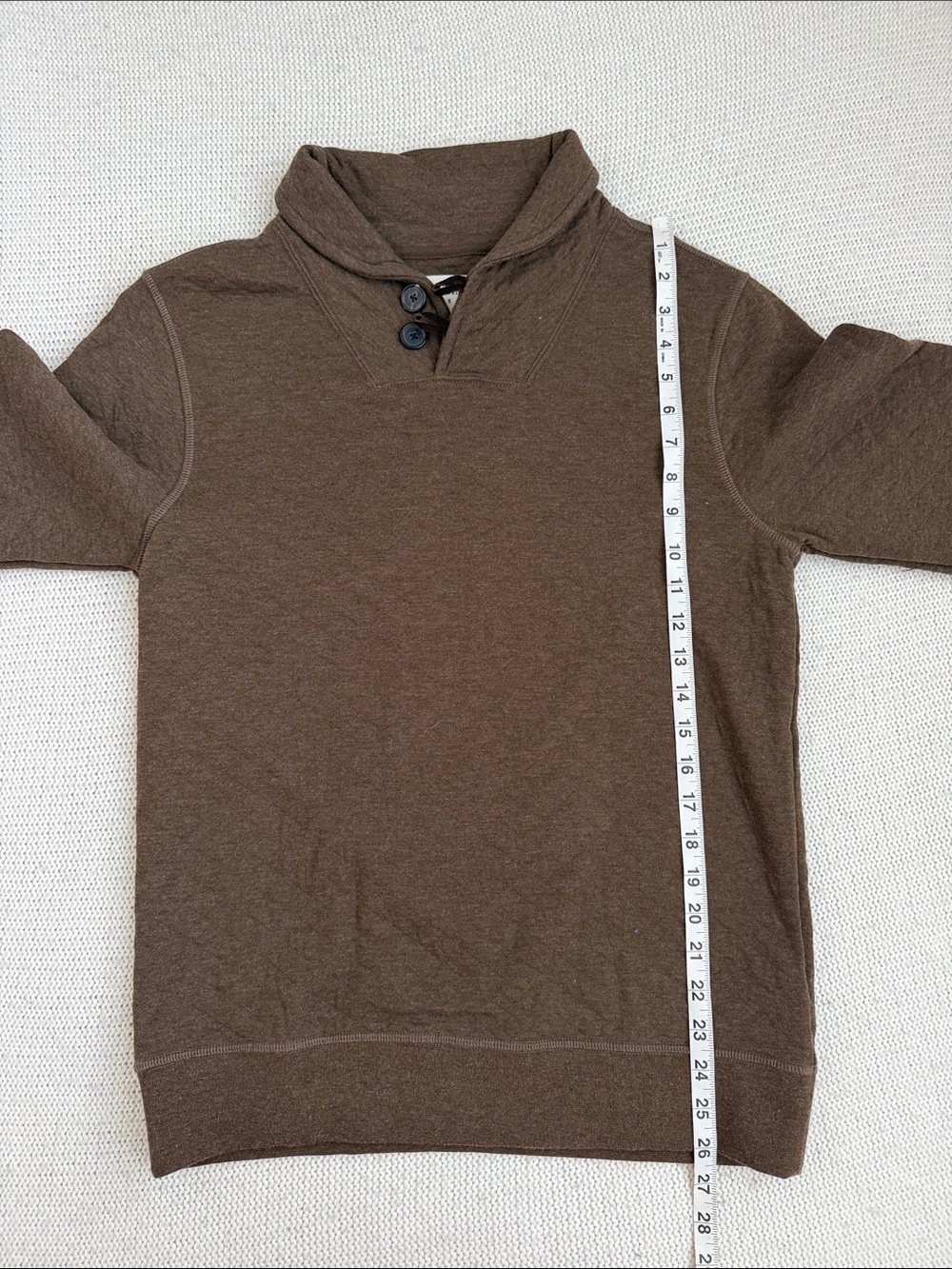 Billy Reid Diamond Quilt Quarter Zip Sweater Brown Size Small - Picture 4 of 7